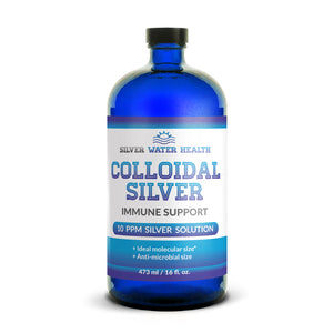 Colloidal Silver 16oz bottle by Silver Water Health Product Photo